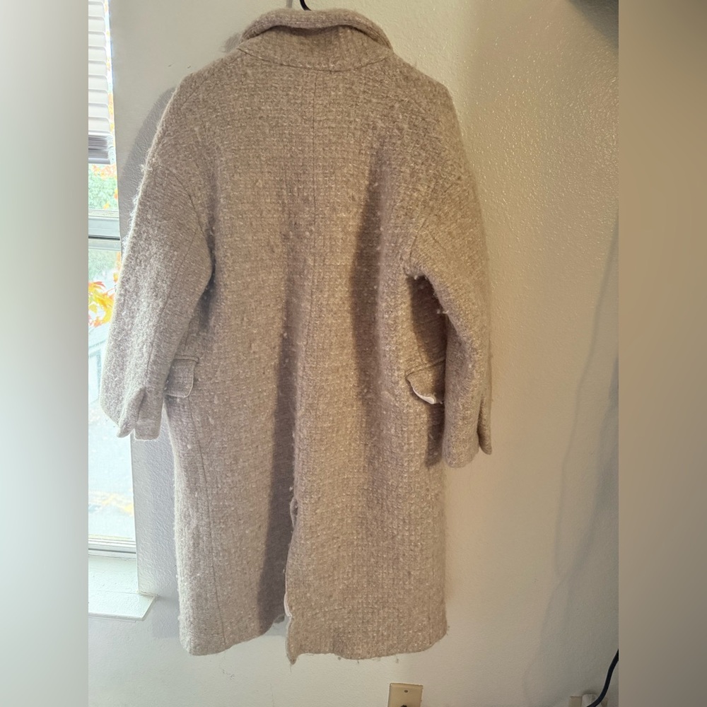 Zara Cream Teddy Jacket - Picture 4 of 5